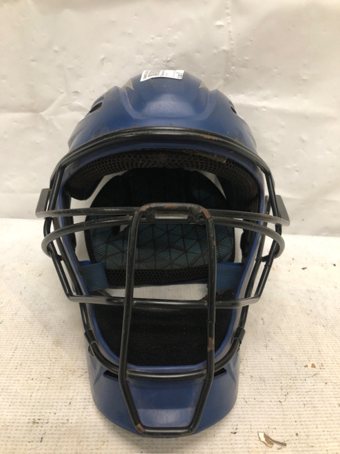 Vist Large View of Product Image Which is Used Easton PRO X HELMET Batting Helmet w/Mask Navy Blue SM