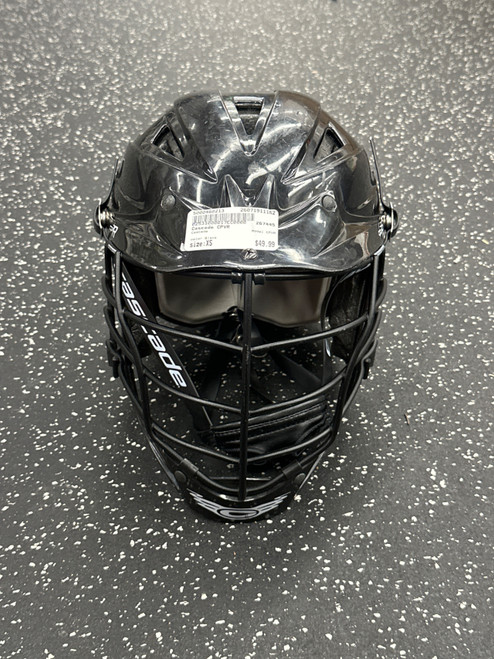 Vist Large View of Product Image Which is Used Cascade CPVR Lacrosse Helmet Black XS