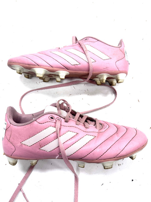 Vist Large View of Product Image Which is Used Adidas Soccer Cleats Pink Senior 6.5