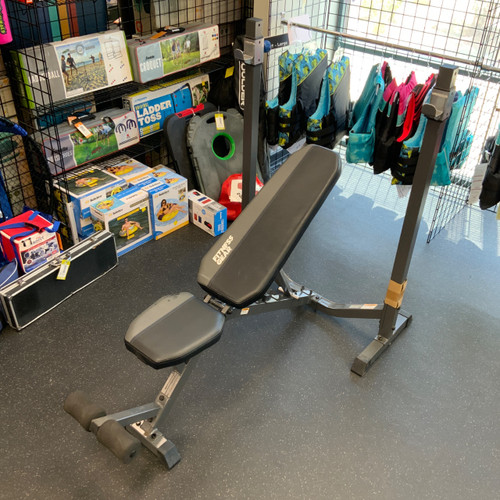 Vist Large View of Product Image Which is Used Fitness Gear FGSBL-300 Olympic Bench