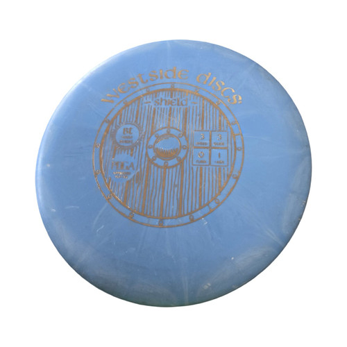 Vist Large View of Product Image Which is Used Westside SHIELD BT HARD PUTTER Disc Golf Putter Carolina Blue