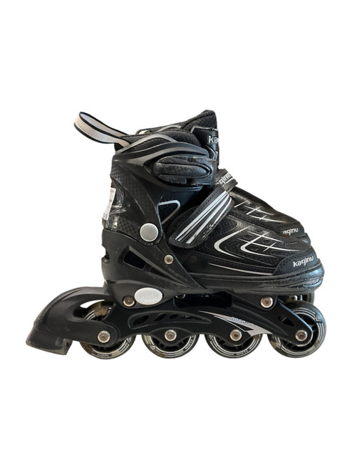 Vist Large View of Product Image Which is Used KAQINU ADJ. SZ 10-1 Child Rec Fitness Skates Black Adjustable