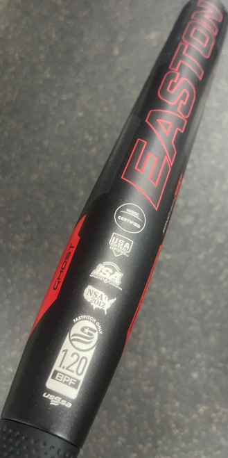 Vist Large View of Product Image Which is Used Easton GHOST ADVANCED DB3 BB/SB Fastpitch Bat 33"