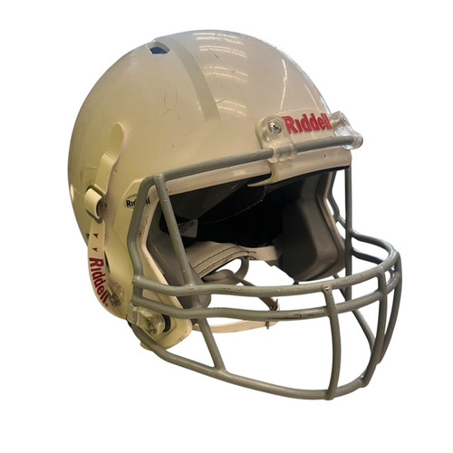 Vist Large View of Product Image Which is Used Riddell VICTOR-I FB Helmet White MD