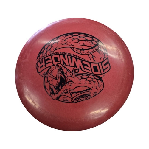 Vist Large View of Product Image Which is Used Innova SIDEWINDER DRIVER Disc Golf Driver Red