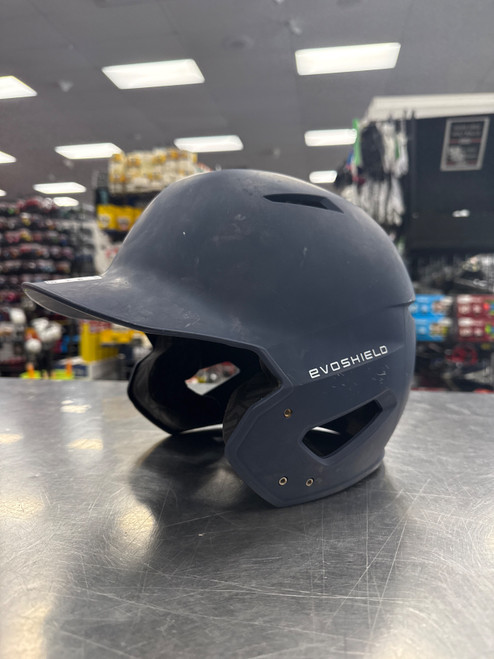 Vist Large View of Product Image Which is Used Evoshield EVOSHIELD Batting Helmet No Mask Navy Blue L/XL