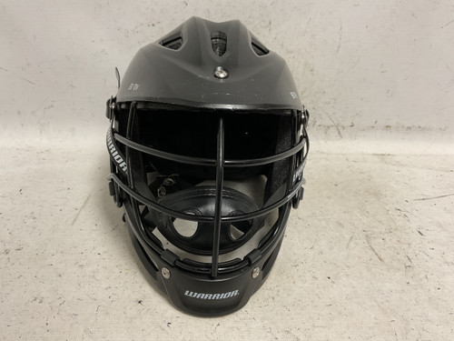 Vist Large View of Product Image Which is Used Warrior BURN JR Lacrosse Helmet Black One Size