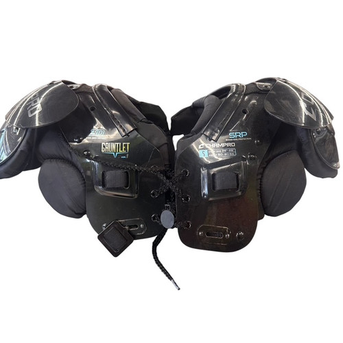 Vist Large View of Product Image Which is Used Champro GAUNTLET 1 FB Shoulder Pads Black SM