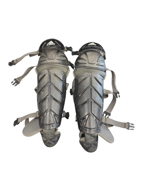 Vist Large View of Product Image Which is Used Adidas BASE Catchers Leg Guards Grey Intermed