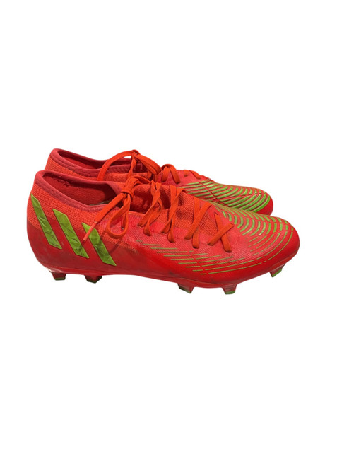Vist Large View of Product Image Which is Used Adidas Soccer Cleats Orange Senior 7.5