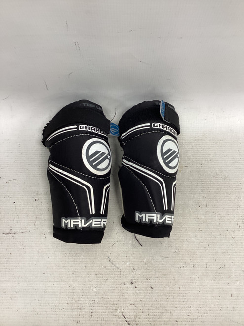 Vist Large View of Product Image Which is Used Maverik CHARGER ARM PAD Lacrosse Arm Pads/Guards Black MD