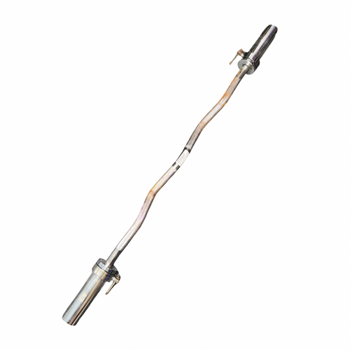 Vist Large View of Product Image Which is Used Cap Exercise Olympic Curl Bar 48"