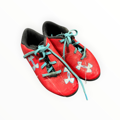 Vist Large View of Product Image Which is Used Under Armour Soccer Cleats Red Youth 12.0