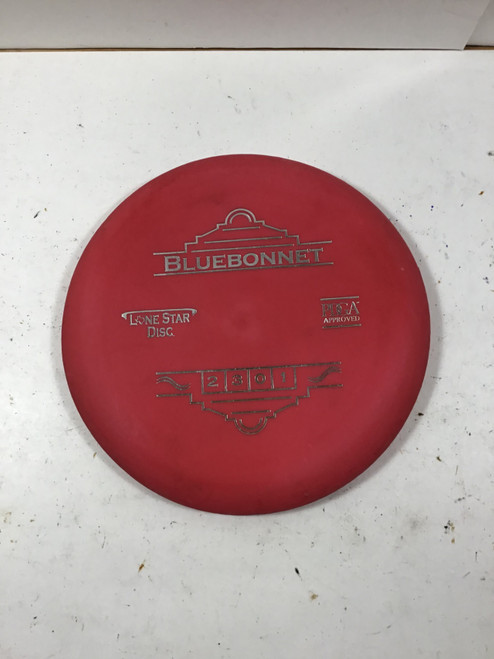 Vist Large View of Product Image Which is Used Lone Star Disc BLUEBONNET Disc Golf Putter Red 171g
