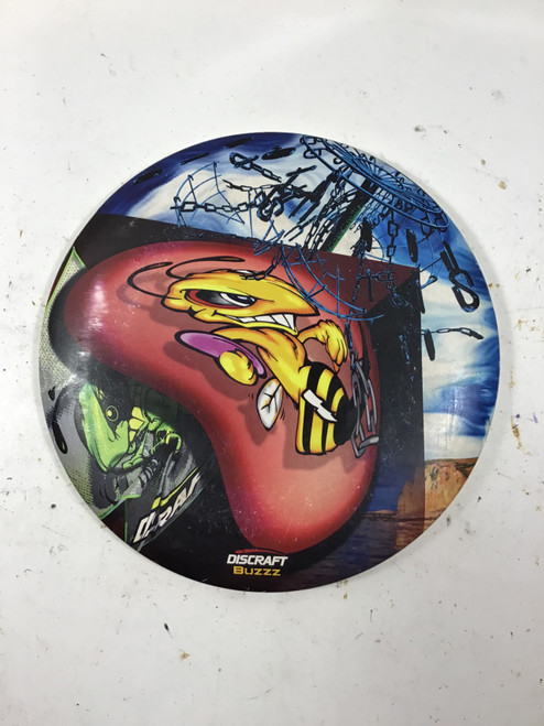 Vist Large View of Product Image Which is Used Discraft ESP BUZZZ Disc Golf Mid Range Red 180g