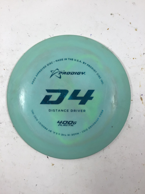 Vist Large View of Product Image Which is Used Prodigy Disc 400G D4 Disc Golf Driver Turquoise 171g