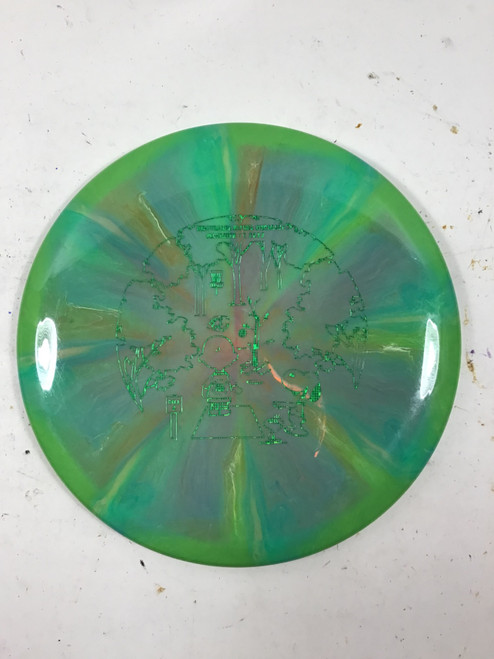 Vist Large View of Product Image Which is Used Mint APEX MUSTANG Disc Golf Mid Range Green 179g