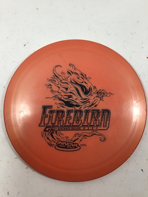 Vist Large View of Product Image Which is Used Innova G STAR FIREBIRD Disc Golf Driver Orange 169g