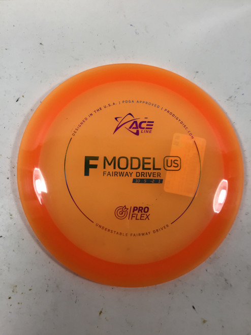 Vist Large View of Product Image Which is Used Prodigy Disc ACE F MODEL US Disc Golf Driver Orange 175g