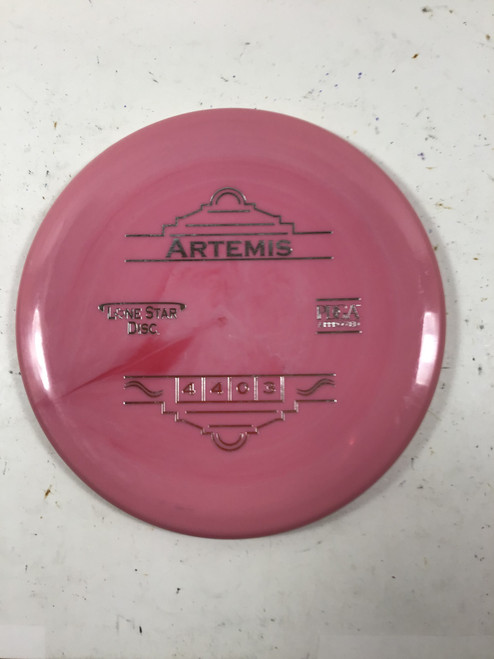 Vist Large View of Product Image Which is Used Lone Star Disc ALPHA ARTEMIS Disc Golf Putter Pink 175g
