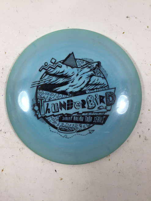 Vist Large View of Product Image Which is Used Innova STAR THUNDERBIRD Disc Golf Driver Sky Blue 175g
