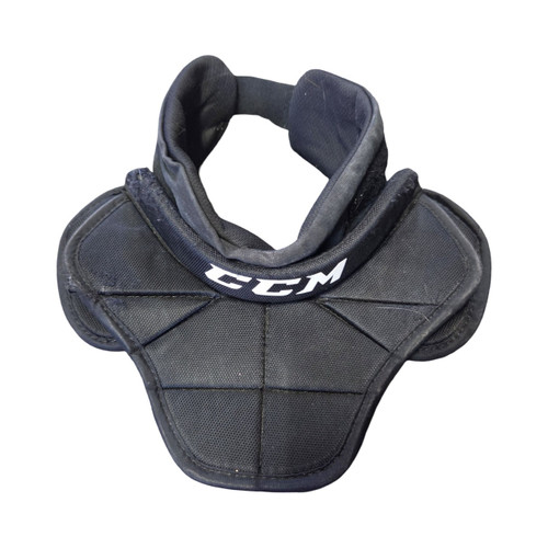Vist Large View of Product Image Which is Used CCM TCG900 JR S-M NECK GUARD Goalie Accessory