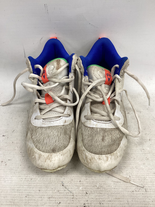 Vist Large View of Product Image Which is Used Under Armour BB CLEATS BB/SB Cleats White Junior 04.5
