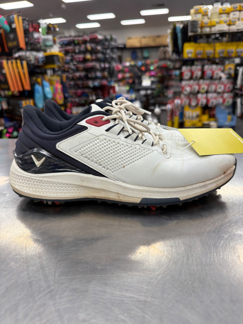 Vist Large View of Product Image Which is Used Callaway FAIRWAYS FOR WARRIORS Mens Golf Shoes White Senior 9