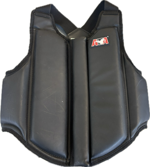 Vist Large View of Product Image Which is Used Martial Arts Chest Guard Black Senior