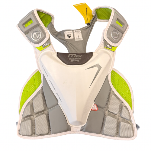 Vist Large View of Product Image Which is Used Maverik GOALIE CHEST LAX Goalie Chest M White SM