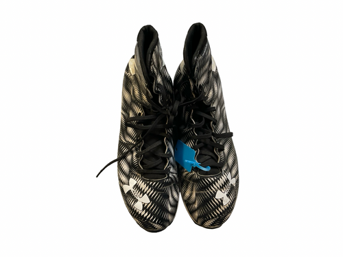 Vist Large View of Product Image Which is Used Under Armour Adult FB Cleats Black Senior 12