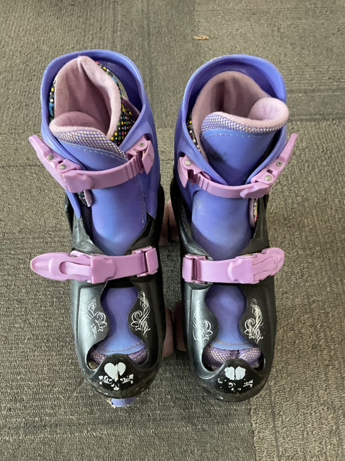 Vist Large View of Product Image Which is Used QUAD SKATES ADJ Junior Roller Quad Skates Purple Adjustable