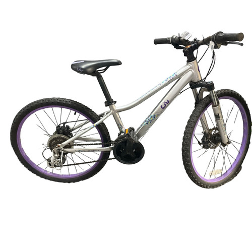 Vist Large View of Product Image Which is Used LIV ENCHANT Mountain Bike Girls Grey 24"