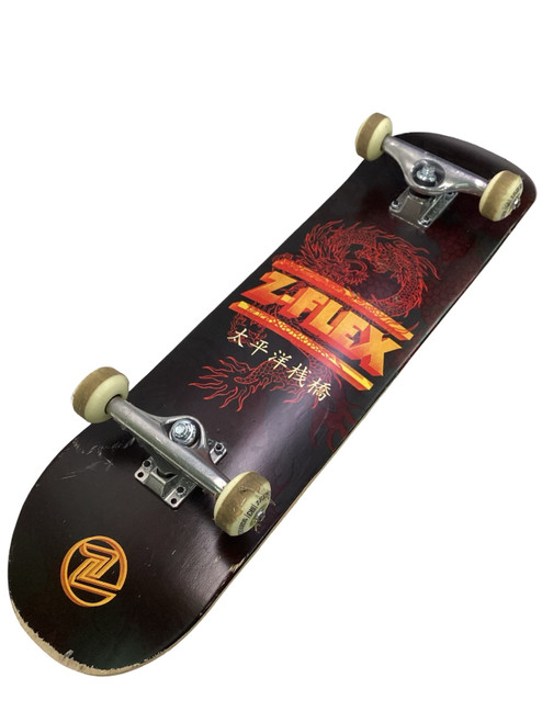 Vist Large View of Product Image Which is Used Z FLEX Complete Skateboard Black Regular