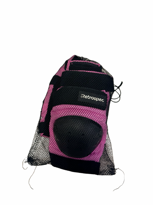 Vist Large View of Product Image Which is Used Retrospec Inline Protective Pad Set Pink Junior