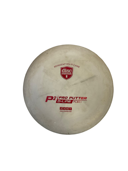 Vist Large View of Product Image Which is Used Discmania D-LINE P2 FLEX 1 Disc Golf Putter Grey 176g