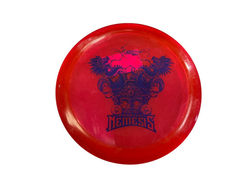 Vist Large View of Product Image Which is Used Legacy NEMESIS Disc Golf Driver Red 174g