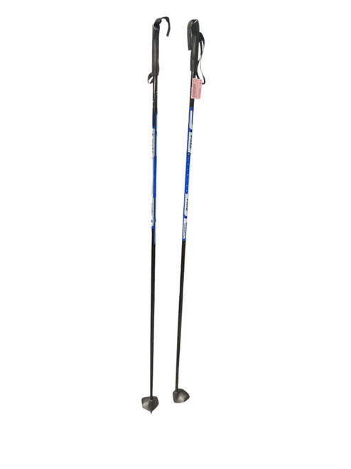 Vist Large View of Product Image Which is Used Alpina SKI POLE Mens XC Ski Poles Royal Blue 140 cm / 56 in