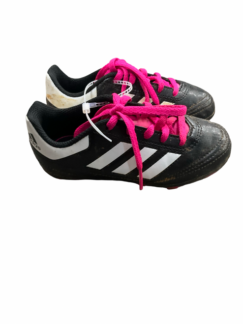 Vist Large View of Product Image Which is Used Adidas Soccer Cleats Black Youth 10.5