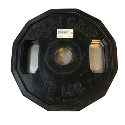 Vist Large View of Product Image Which is Used IRON GRIP Olympic Plate (Each) 35 lb