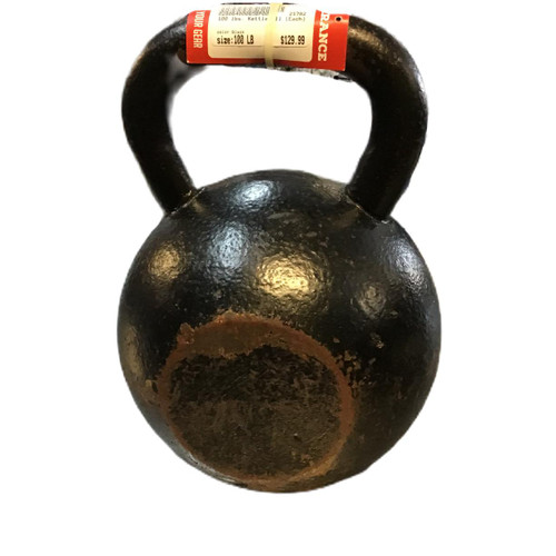 Vist Large View of Product Image Which is Used Kettle Dumbbell (Each) Black 100 lb