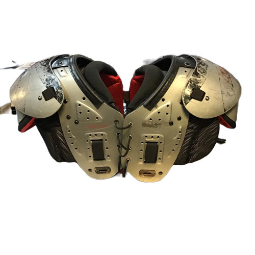 Vist Large View of Product Image Which is Used Adams BEAST FB Shoulder Pads Grey MD