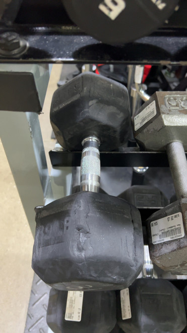 Vist Large View of Product Image Which is Used Hex Dumbbell (Each) 40 lb