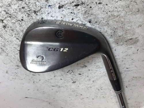 Vist Large View of Product Image Which is Used Cleveland CG12 ZIP GROOVES Golf Wedge Mens RH 56 Degree