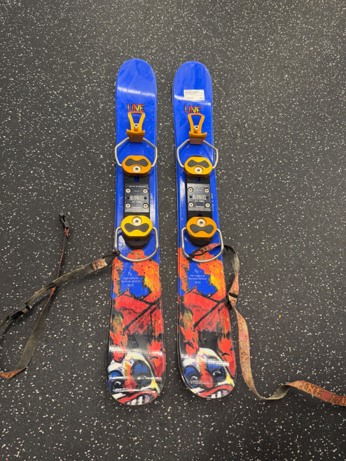 Vist Large View of Product Image Which is Used Line SNOWBLADE Boys DH Ski/Binding Royal Blue 84 cm