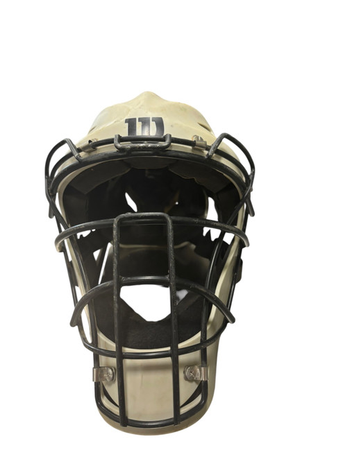 Vist Large View of Product Image Which is Used Wilson Catchers Helmet w/Mask Grey yth