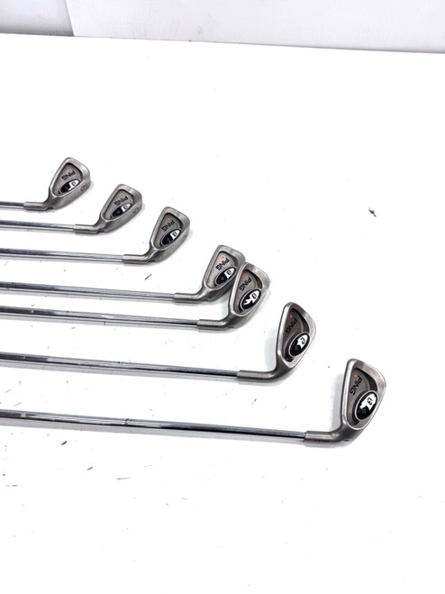 Vist Large View of Product Image Which is Used Ping I3+ ORANGE Mens Iron Set RH 4I-PW