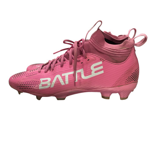 Vist Large View of Product Image Which is Used Battle Sports Adult FB Cleats Pink Senior 10