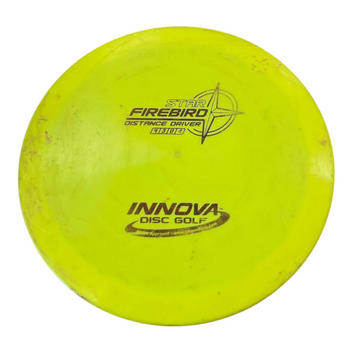 Vist Large View of Product Image Which is Used Innova STAR FIREBIRD Disc Golf Driver Yellow 171g