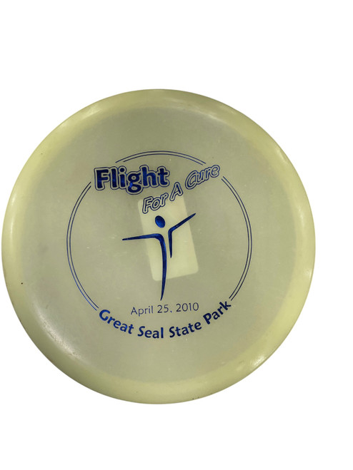 Vist Large View of Product Image Which is Used FLIGHT FOR A CURE Disc Golf Driver Yellow
